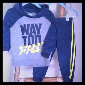 2t Carter's "Way Too Fast" matching set